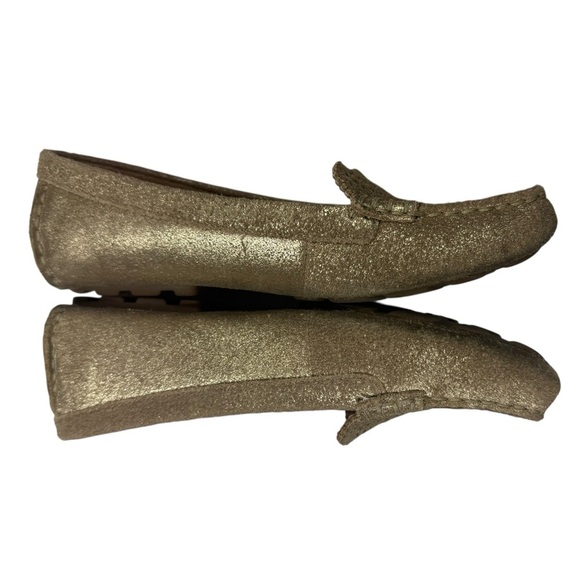 UGG Clair Metallic Driving Shoe Loafer Womens Sz6.5 Cut Out Slip On Flats - Picture 8 of 13